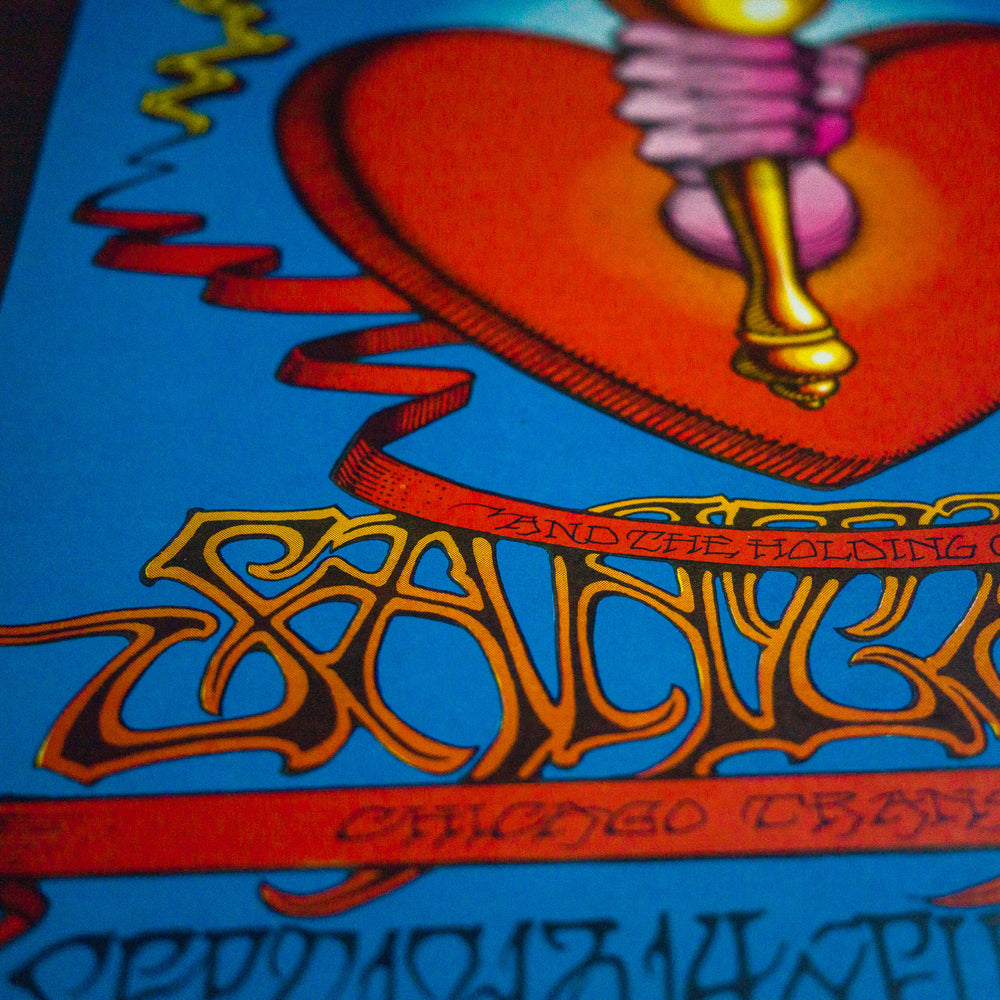 close up of RickGriffinJannisJoplin1968SanFranciscoConcertPoster with heart and torch