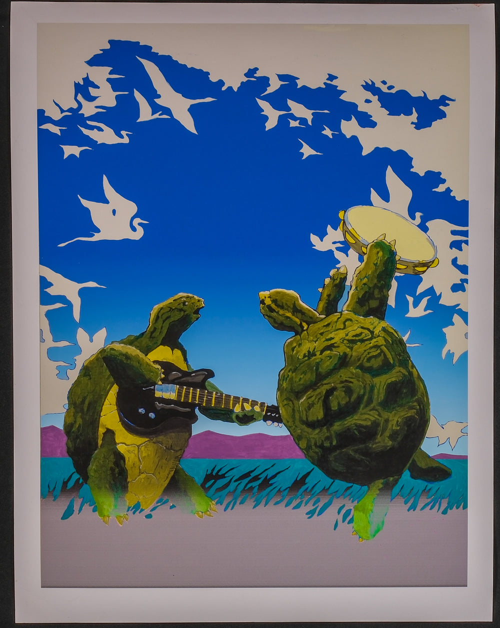 Stanley mouse poster with two turtles