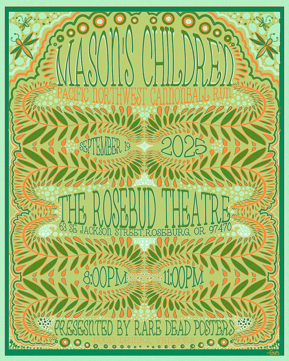 Gus Peyton Mason's Children The Rosebud Theatre; Pacific Northwest Cannonball Run 2025
