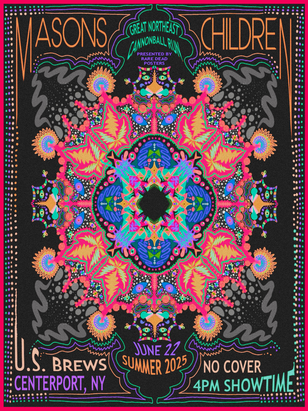 Gus Peyton Mason's Children 2025 U.S. Brews Great Northeast Cannonball Run Orange