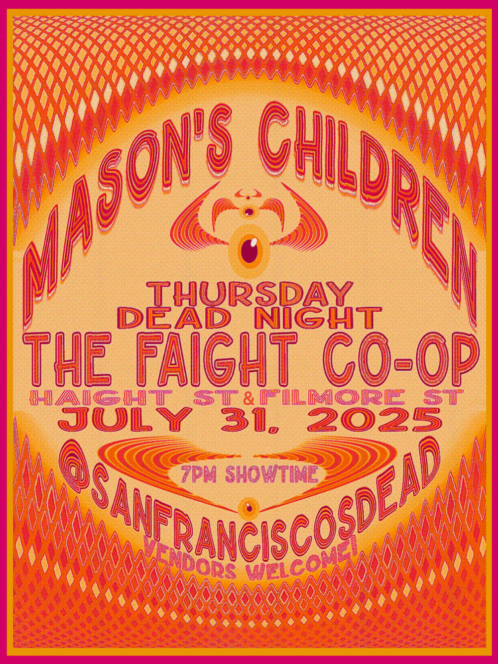 Gus Peyton Mason's Children The Faight Collective Summer 2025 Orange
