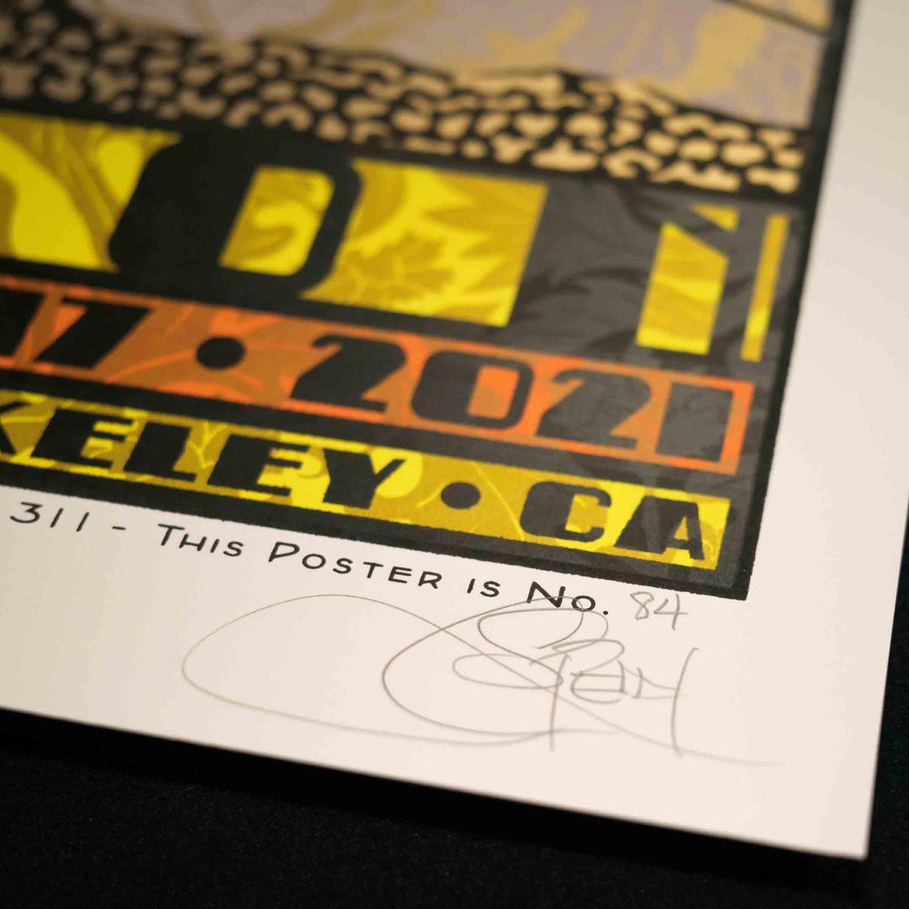 Chuck Sperry 311 2021 Berkeley Concert Poster