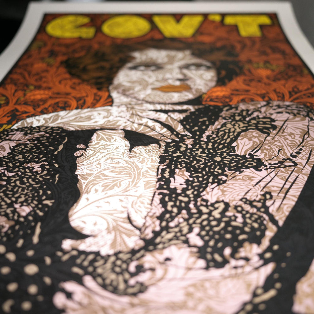 Chuck Sperry Government Mule 2021 New Haven Concert Poster