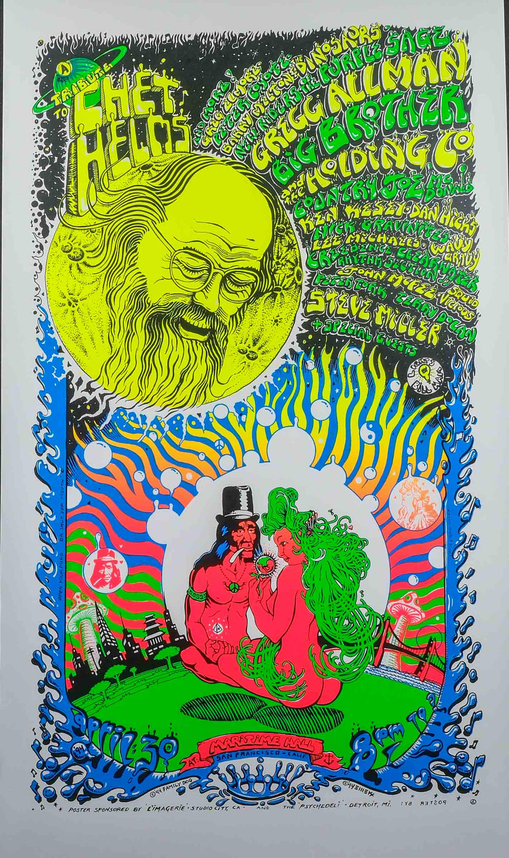 Emek 1994 Chet Helms Tribute Concert Poster