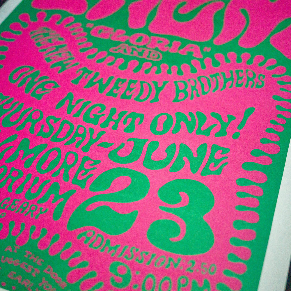 Wes Wilson Them 1966 BG-12 San Francisco Concert Poster