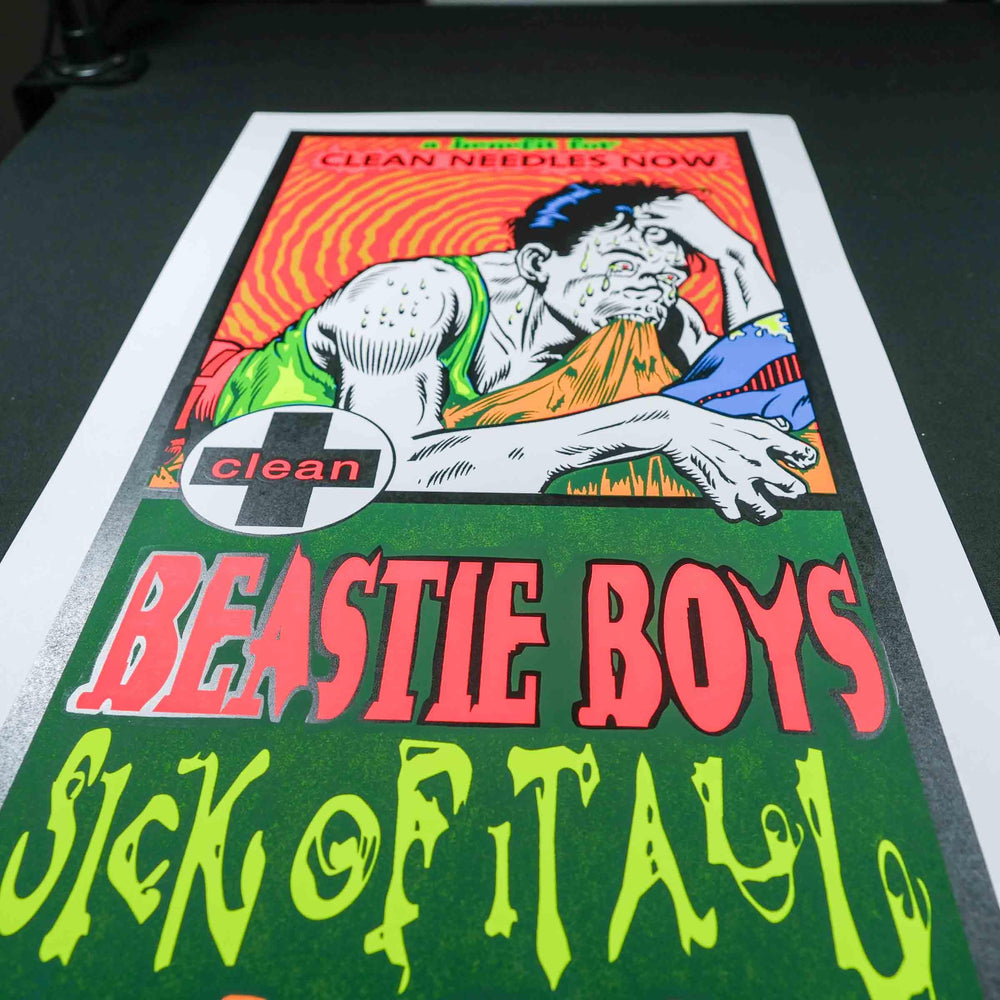 Taz Beastie Boys 1996 The Palace Auburn Hills Concert Poster. Signed and Numbered