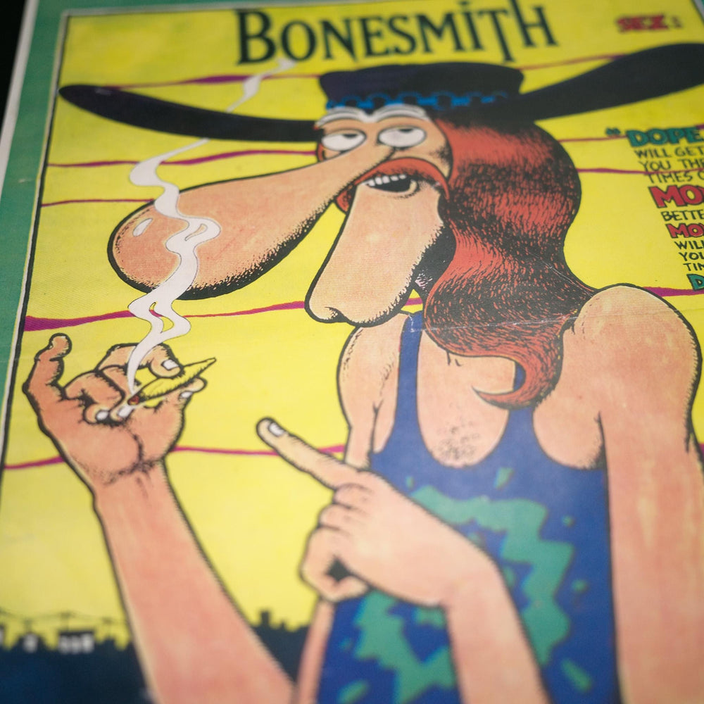 Gilbert Shelton "Freewheelin' Franks Says "Dope Will Get You Through" Poster