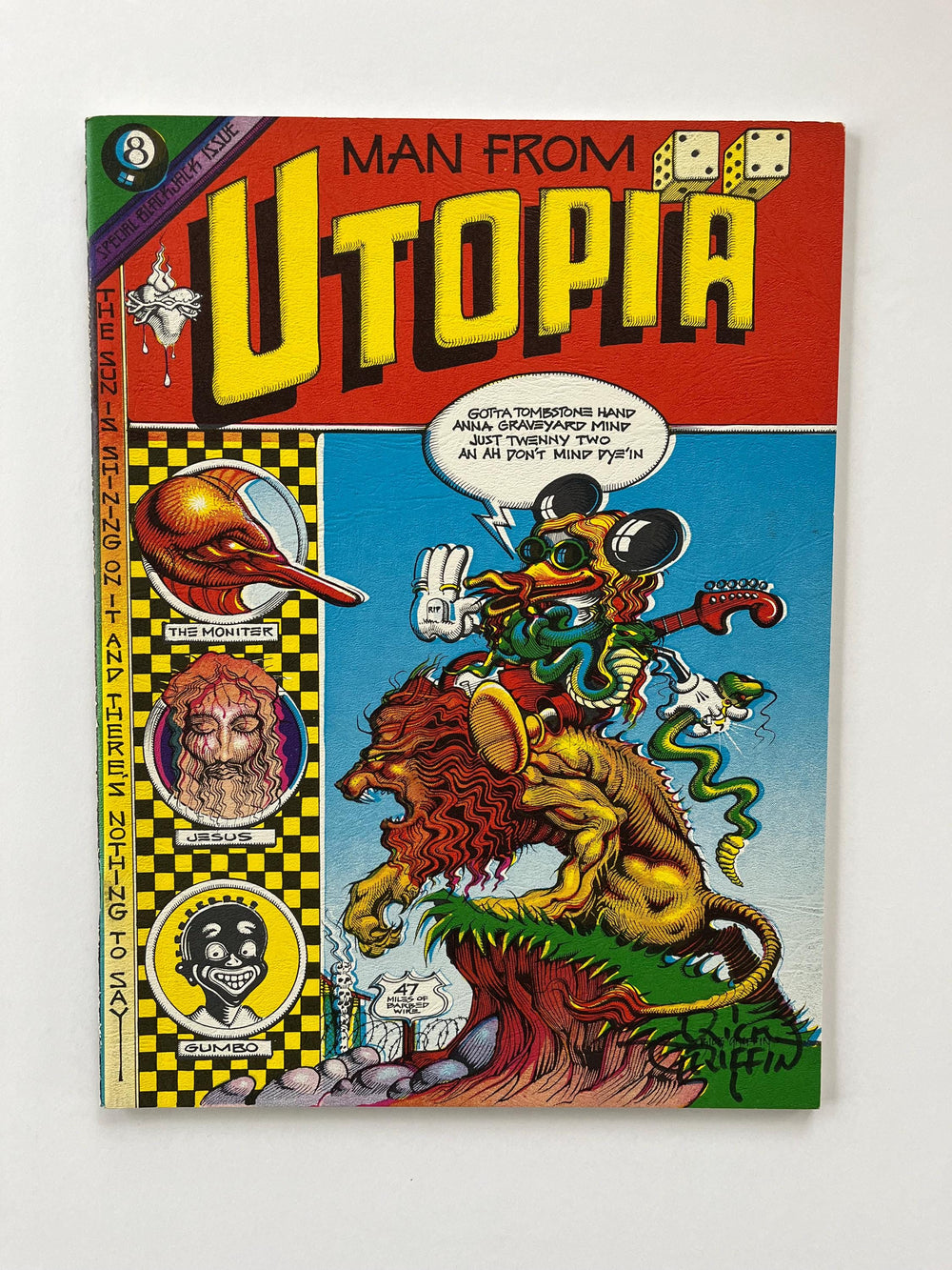 Rick Griffin Man From Utopia Original Comic Book Signed