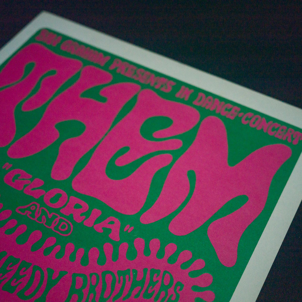 Wes Wilson Them 1966 BG-12 San Francisco Concert Poster