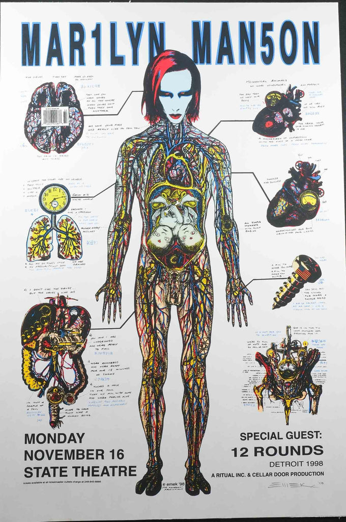 MARILYN MANSON mechanical animals ポスター