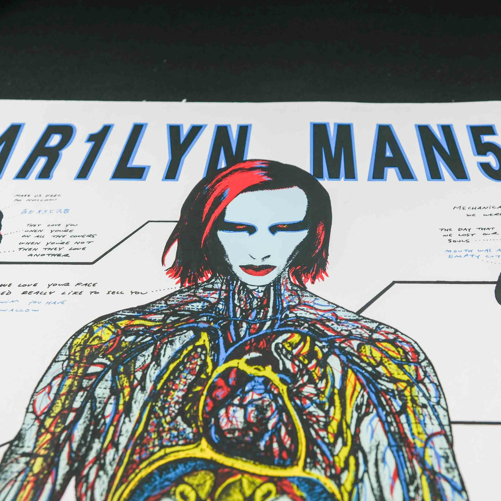 Emek Marilyn Manson 1998 Detroit Concert Poster