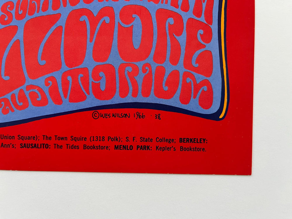 Grateful Dead  Lion's Head 1980's San Francisco BG-38 RP-5 Victor Moscoso Concert Poster