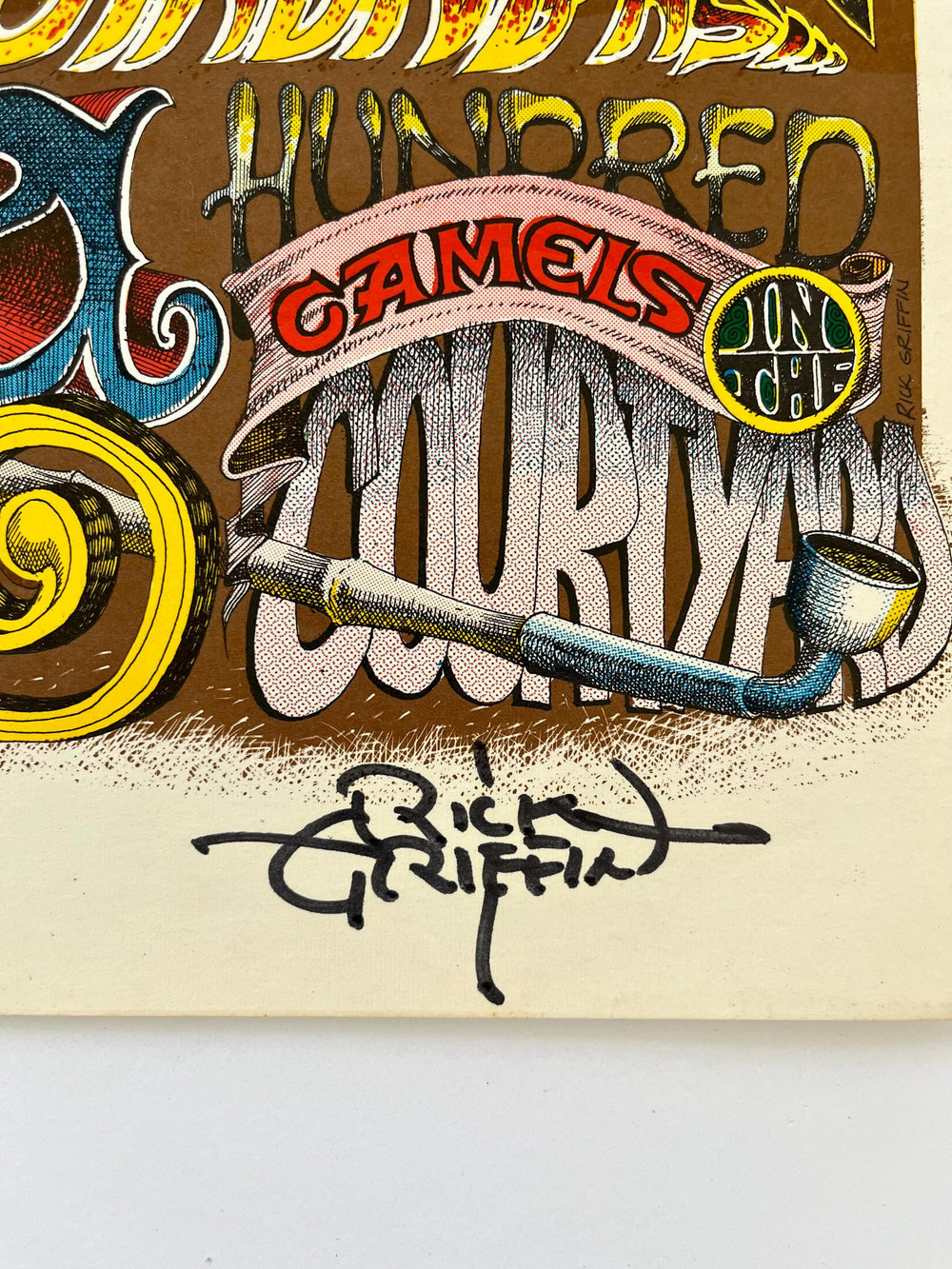 Rick Griffin Puff of Kief 1967 OP-1 Signed Poster