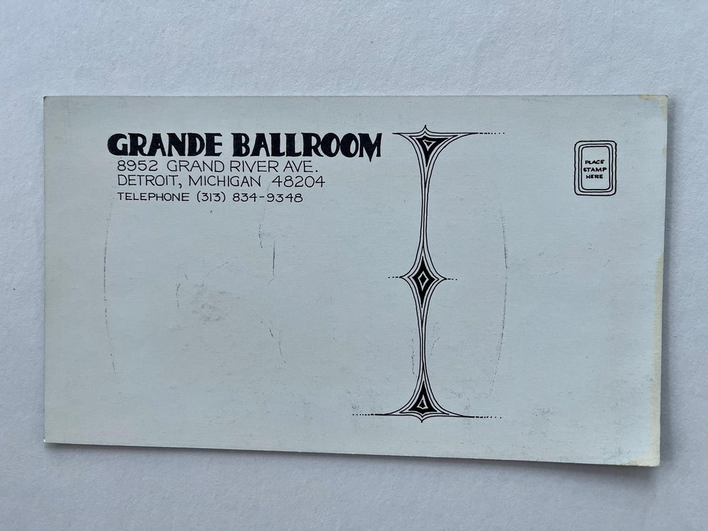 Carl Lundgren Canned Heat Grande Ballroom GB-48 Type A Original Postcard