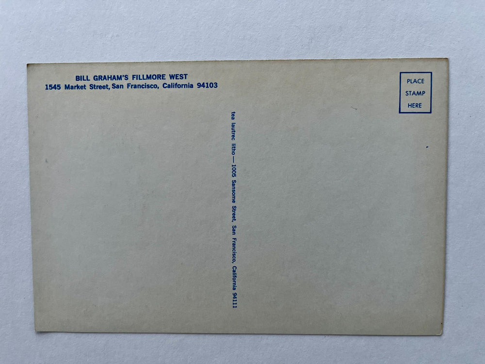 Lee Conklin Grateful Dead Quicksilver Messenger Service 1968 Fillmore West BG-144 OPC-A Original Postcard