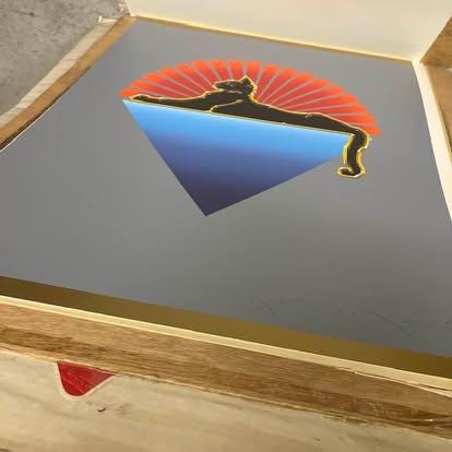 Stanley Mouse Cats Under The Stars Art Print - Limited Edition (36.5"x43.5")