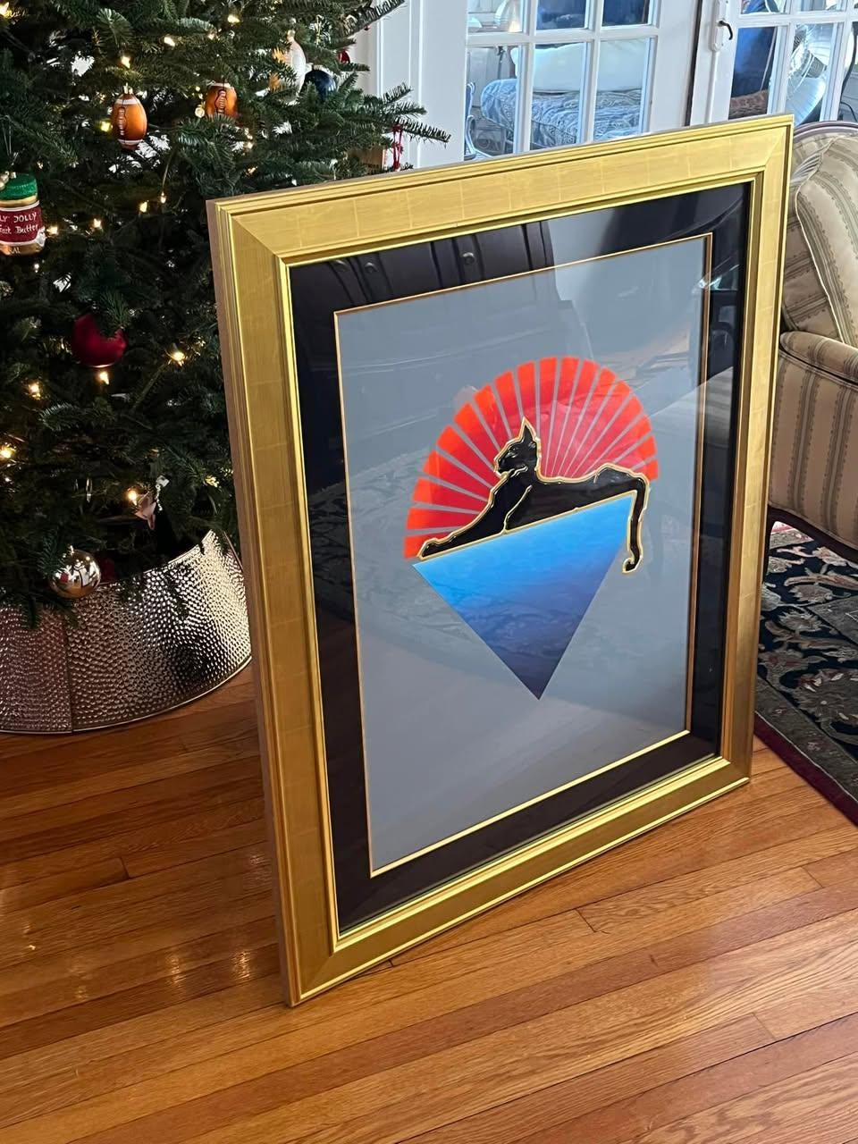 Stanley Mouse Cats Under The Stars Art Print - Limited Edition (36.5"x43.5")