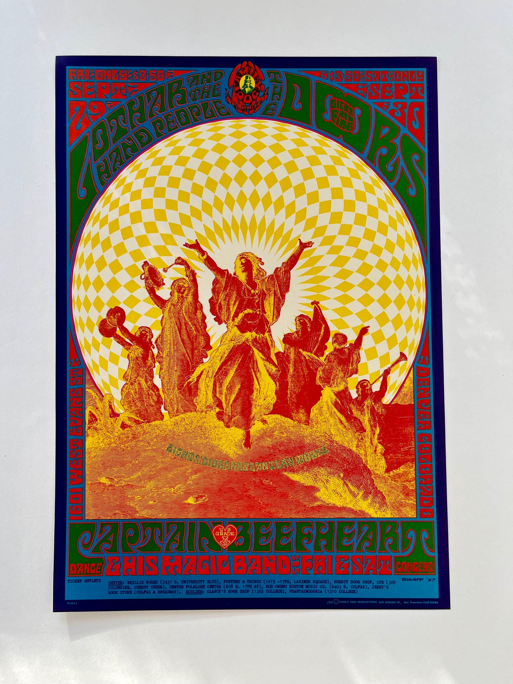The Doors 1967 Bob Schepf West Evan’s CO FD-84 OP-1 Original Concert Poster