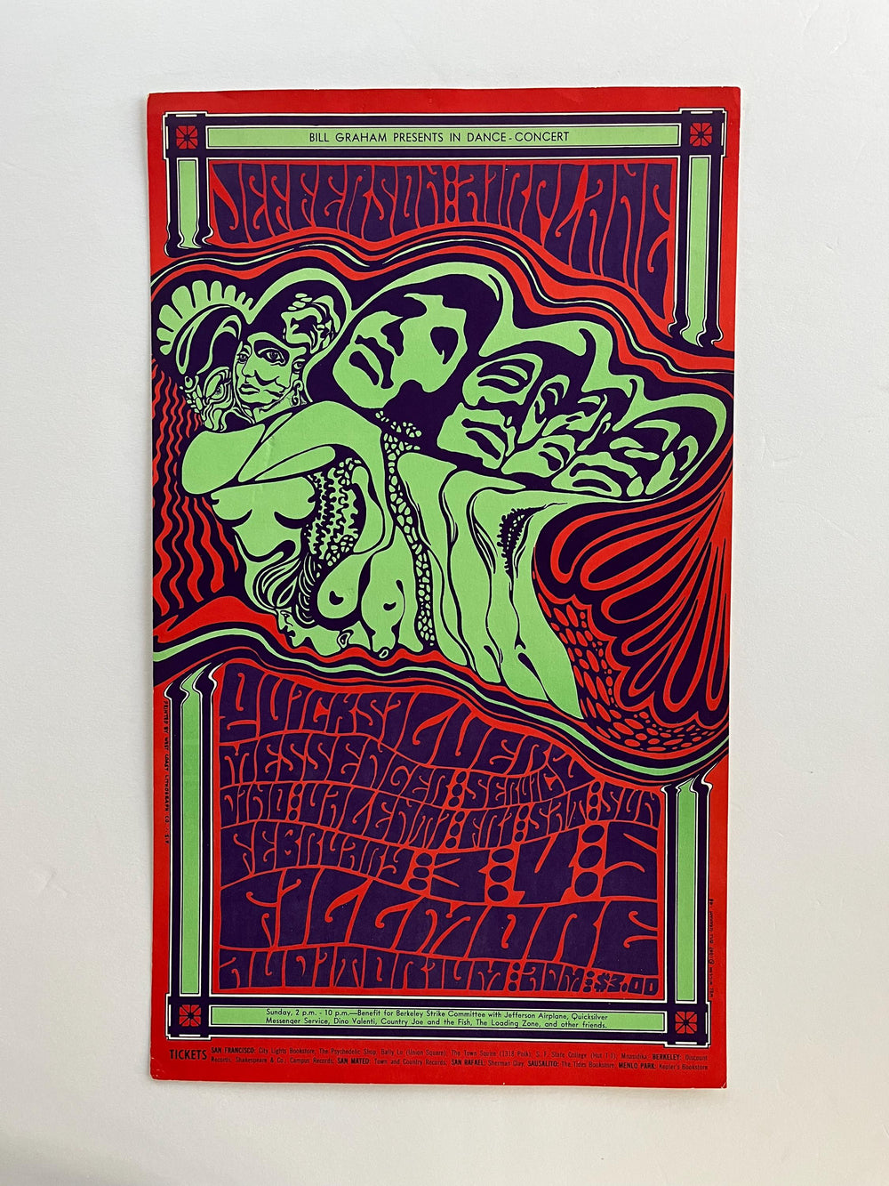 Jefferson Airplane Quicksilver Messenger Service Fillmore West 1967 BG-48 Type 3