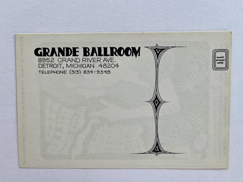 Steve Miller Blues Band Grande Ballroom 1968 Carl Lundgren Original Postcard