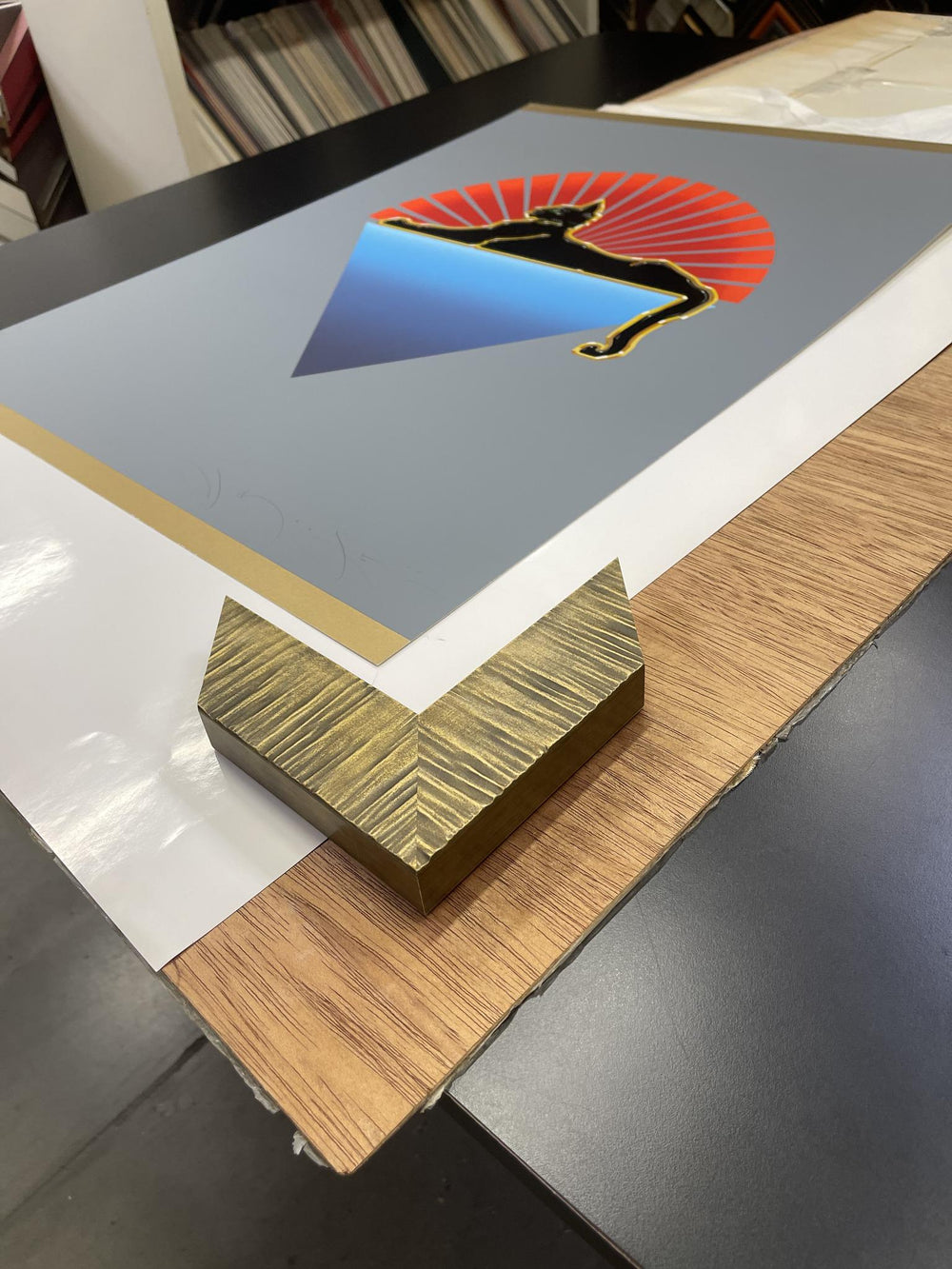 Stanley Mouse Cats Under The Stars Art Print - Limited Edition (36.5"x43.5")