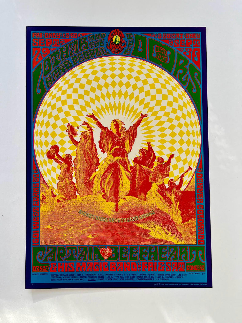 The Doors Bob Schnepf West Evans, Denver CO FD-84 OP-2 Original Poster