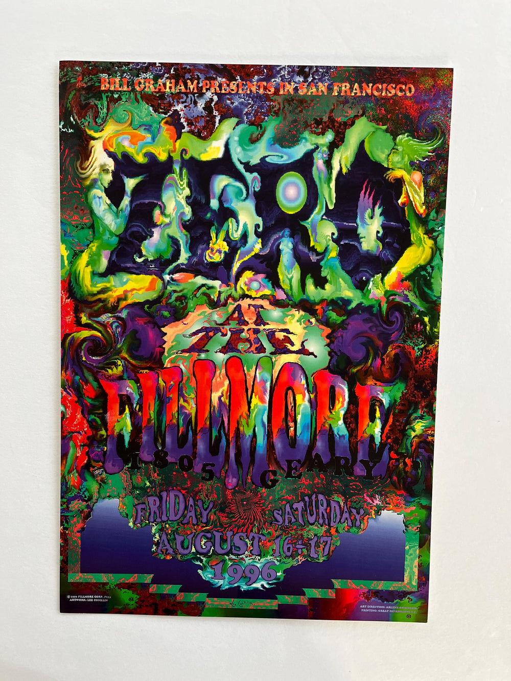 Zero Fillmore Poster 1996 Bill Graham F233 Lee Conklin