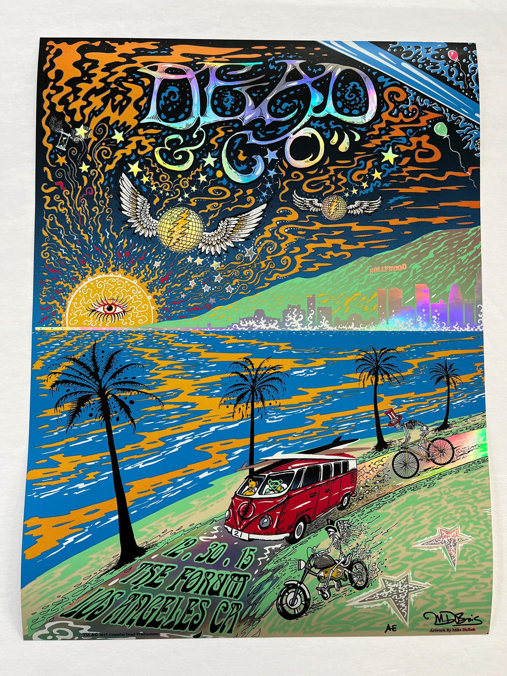 Dead & Company L.A. Forum 2015 N1 AP Signed Mike Dubois