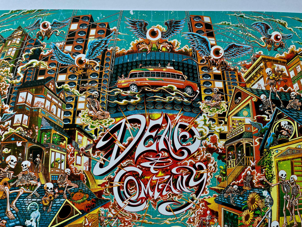 Dead & Company Poster – Official 2025 The Sphere Las Vegas Concert Poster – by Miles Tsang
