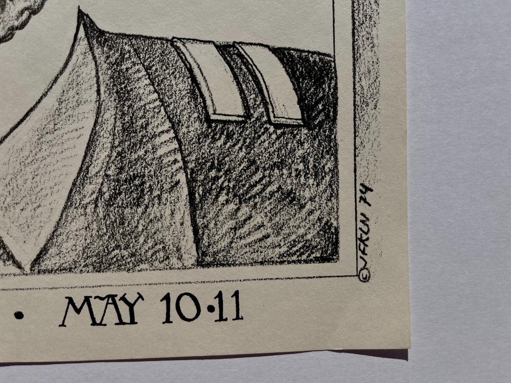 Captain Beefheart and The Magic Band 1980 Armadillo World Headquarters Poster Signed by Jim ‘Juke’ Franklin