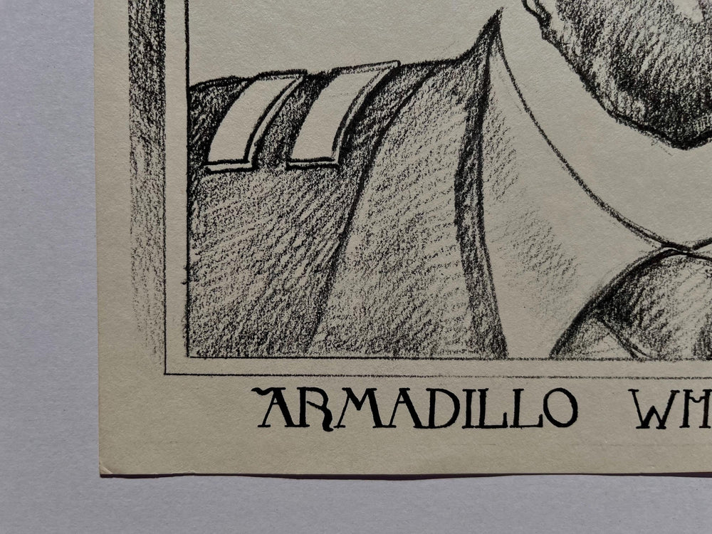 Captain Beefheart and The Magic Band 1980 Armadillo World Headquarters Poster Signed by Jim ‘Juke’ Franklin