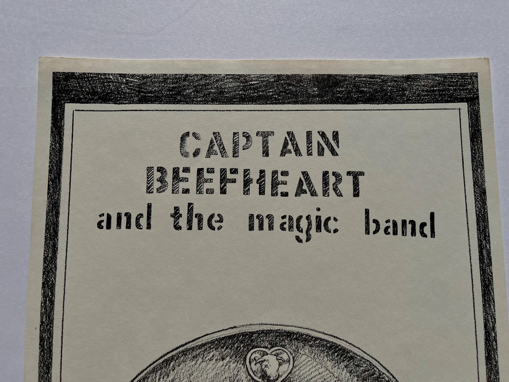Captain Beefheart 1980 Poster, Armadillo World Headquarters, Signed