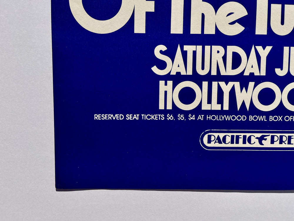 Grateful Dead NRPS Hollywood Bowl 1972 AOR 4.122 Original Concert Poster