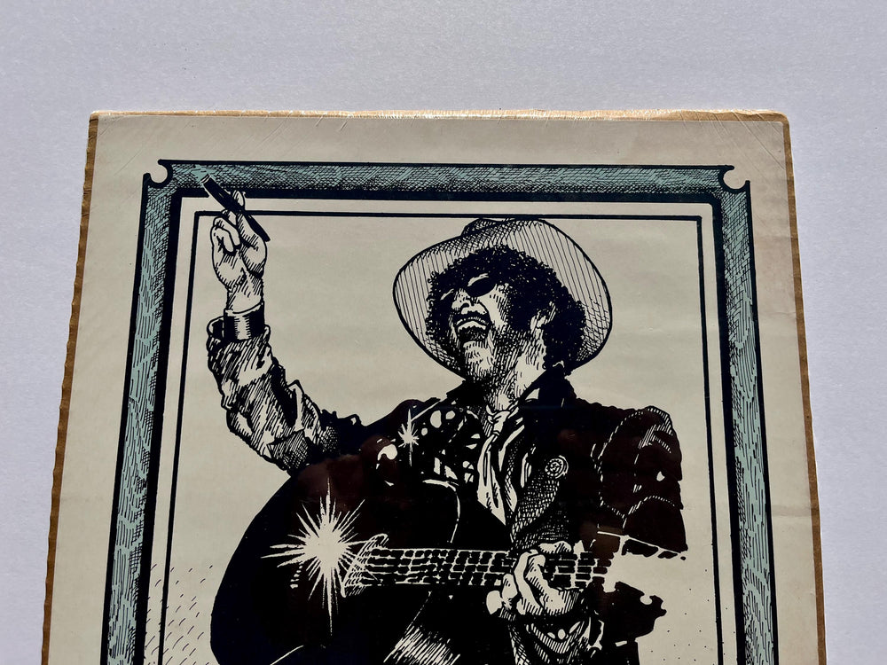 Michael Priest Kinky Friedman Armadillo World Headquarters 1975 Original Concert Poster