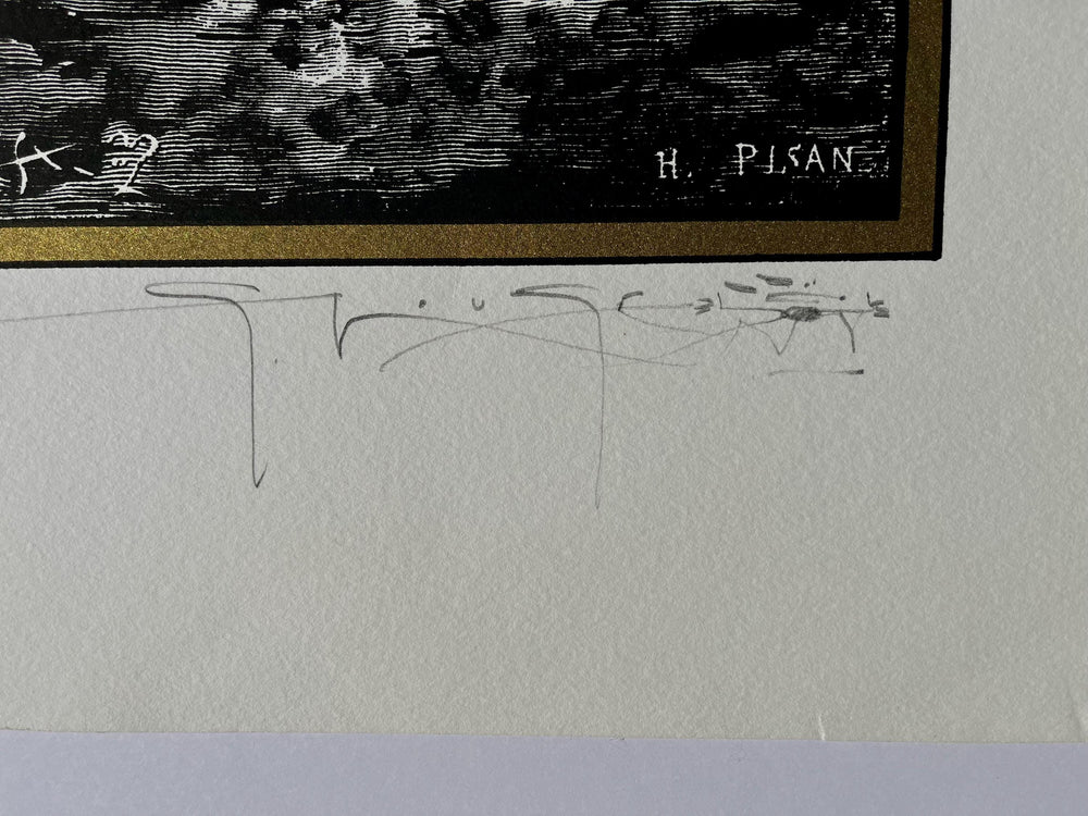 Stanley Mouse Signed Jimi Hendrix Test Proof 1994