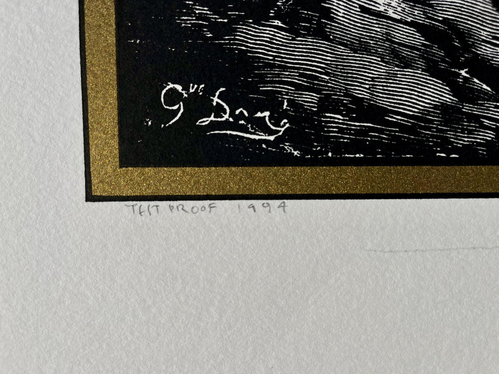 Stanley Mouse Signed Jimi Hendrix Test Proof 1994