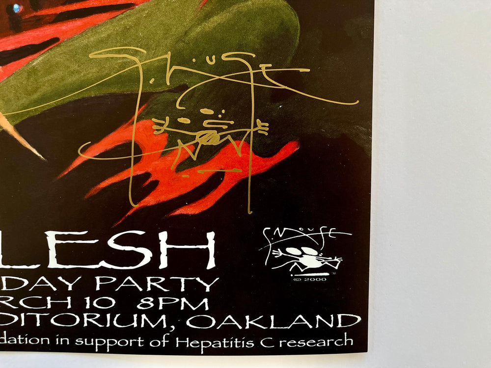 Stanley Mouse Signed Phil Lesh 60th Birthday Party Oakland CA Original Concert Poster