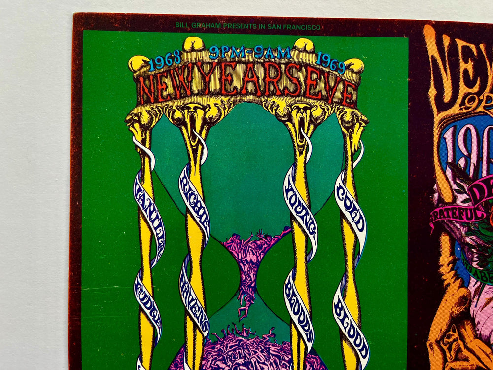 Lee Conklin Grateful Dead Winterland Ballroom 1968 Original Postcard BG-152