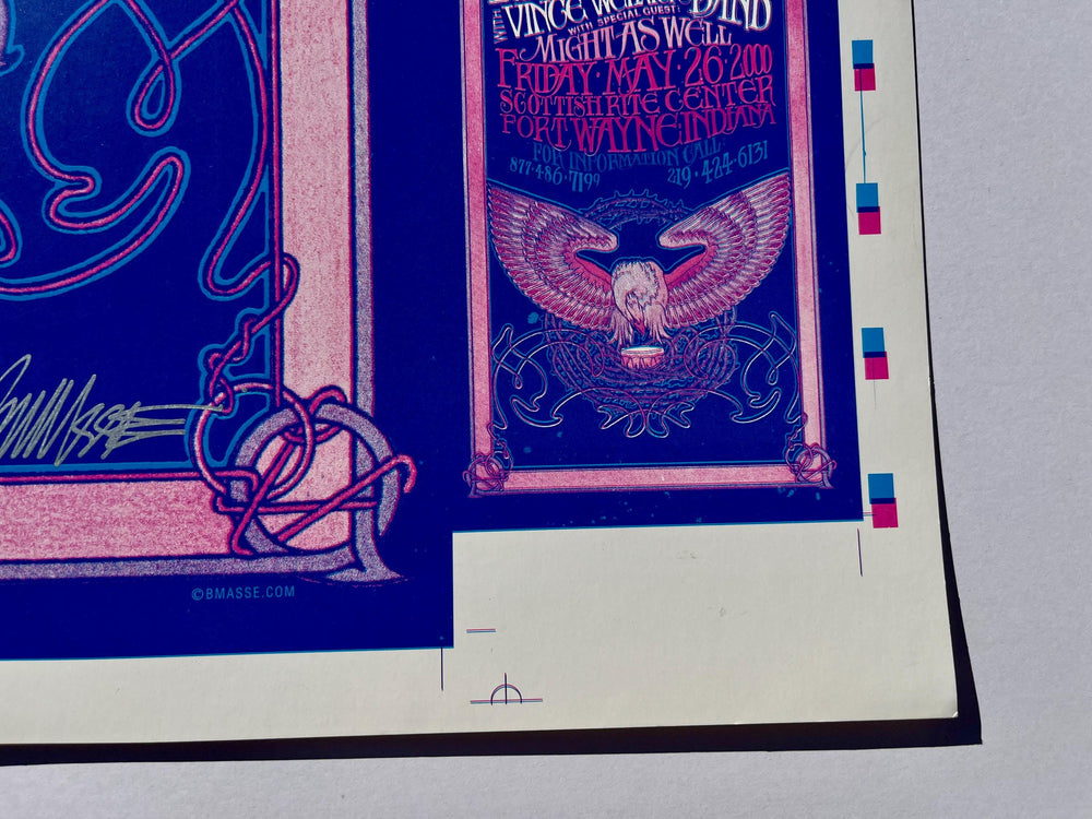 Bob Masse Mickey Hart First Printing Uncut Proof Sheet Purple Variant signed