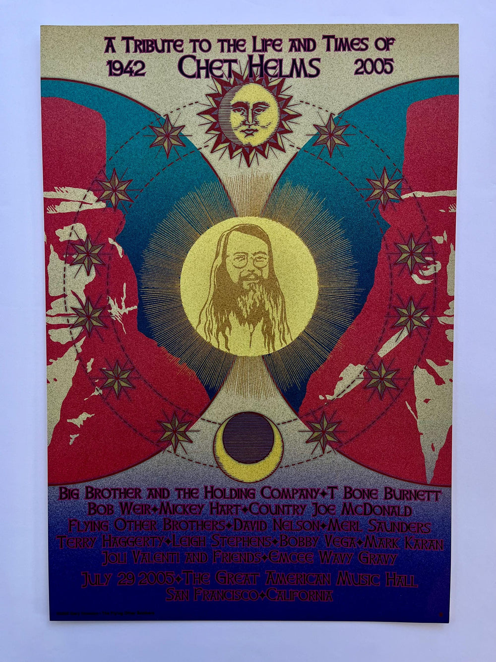 Chet Fest Chet Helms Tribute Poster 2005 Great American Music Hall San Francisco