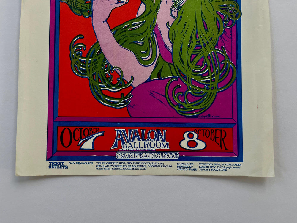 Stanley Mouse Alton Kelley Big Brother Avalon Ballroom 1966 Original Concert Handbill FD-29