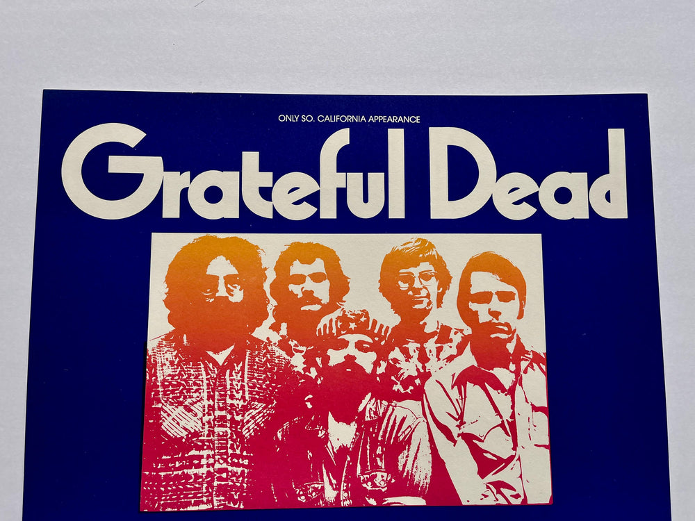 Grateful Dead NRPS Hollywood Bowl 1972 AOR 4.122 Original Concert Poster