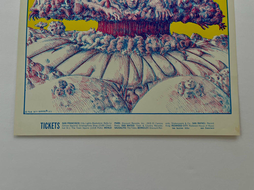 James Cotton Blues Band Fillmore West 1969 BG-157 Lee Conklin Original Concert Poster