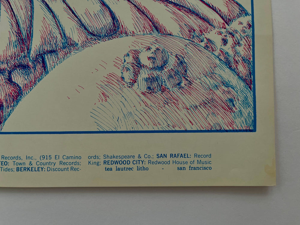 James Cotton Blues Band Fillmore West 1969 BG-157 Lee Conklin Original Concert Poster