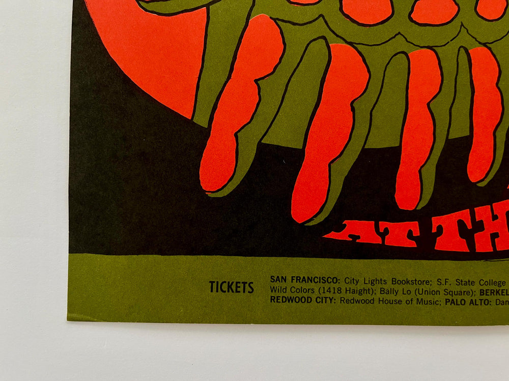 Bo Diddley Fillmore Auditorium 1967 BG-71 Bonnie MacLean Original Concert Poster