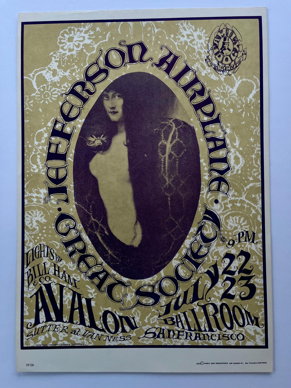 Stanley Mouse Alton Kelley Franz Stuck Jefferson Airplane Avalon Ballroom 1966 RP-4