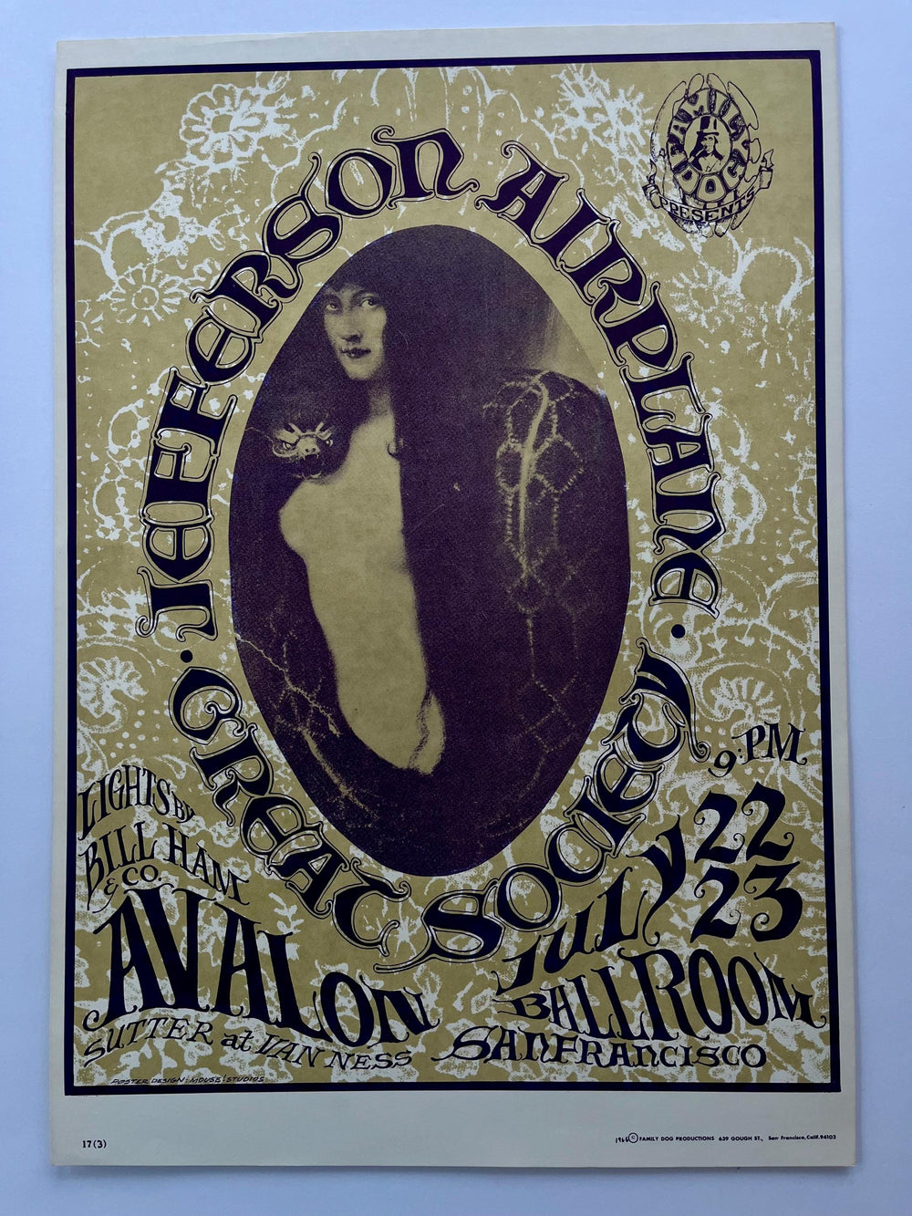 Jefferson Airplane Avalon Ballroom 1966 RP-4 Stanley Mouse Alton Kelley