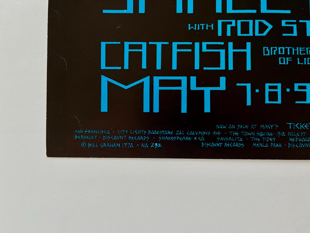 Lee Michaels Small Faces Fillmore West 1970 BG-232 David Singer Concert Poster