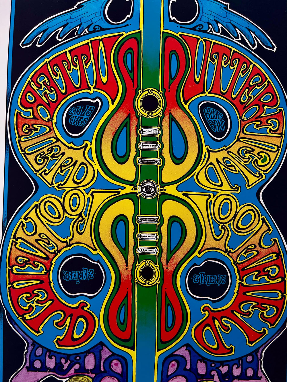 Butterfield Blues Band Fillmore West 1969 BG-166 Greg Irons Concert Poster