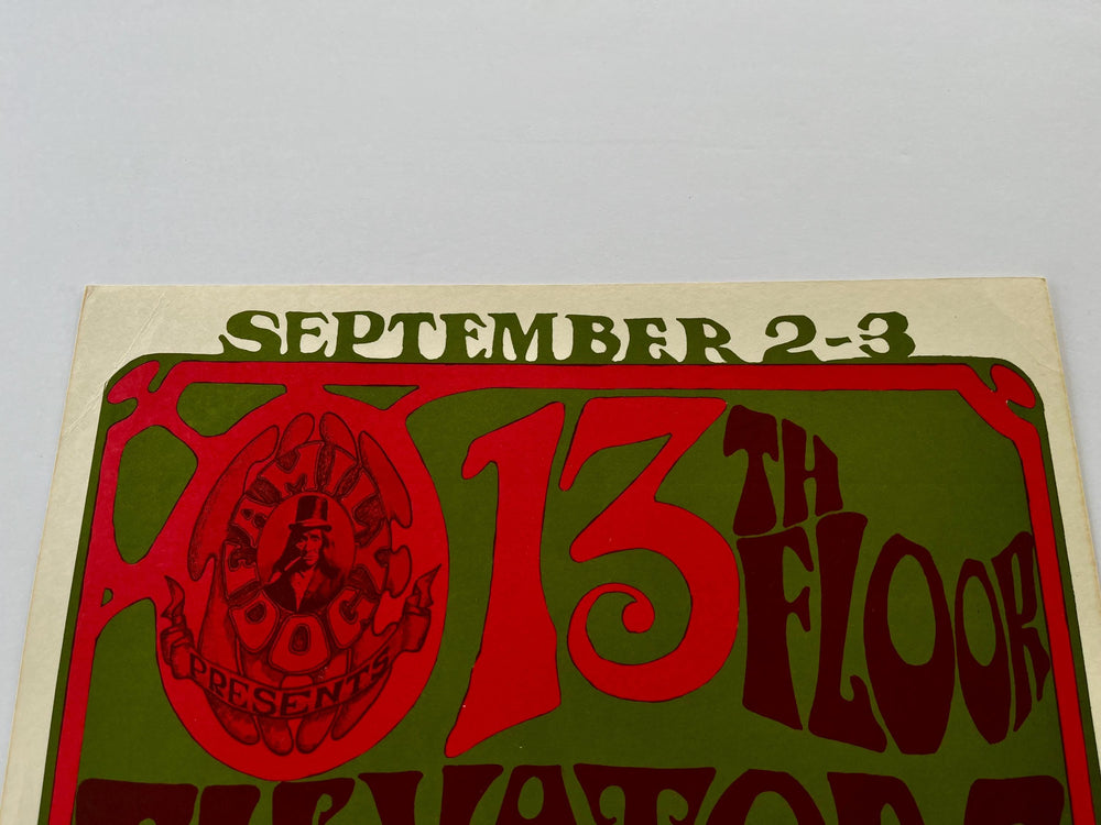 13th Floor Elevators Avalon Ballroom 1966 FD-24 Stanley Mouse Alton Kelley
